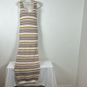 House of Harlow Women’s SZ M knit sleeveless with slip Bohemian Chic Maxi dress